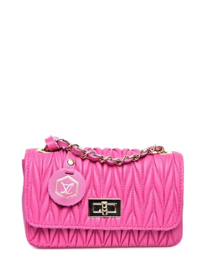 Luisa Vannini Fucsia Bolso de cuero