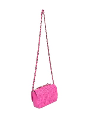 Luisa Vannini Fucsia Bolso de cuero