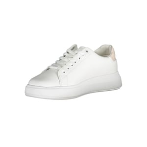Calvin Klein Zapatillas de Cuero Blanco para Mujer