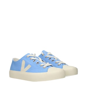 Zapatillas bajas de tela azul claro Veja