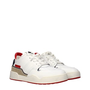 Zapatillas bajitas de cuero blanco Isabel Marant