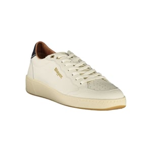 Zapatilla Blanca de Cuero para Mujer Blauer