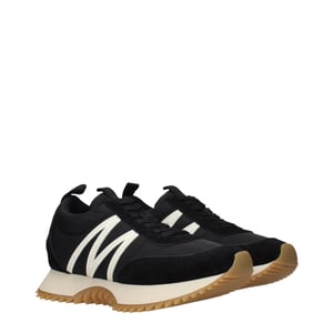 Zapatillas bajas de tela negras Moncler