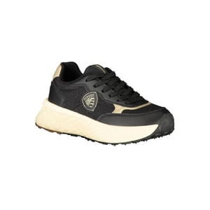 Zapatilla de mujer de cuero negro Blauer