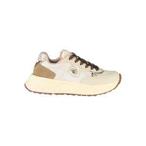 Zapatilla de mujer Blauer de piel beige