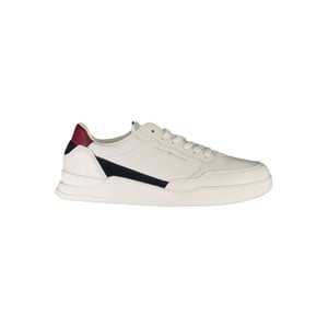 Zapatillas de Hombre de Cuero Bianco de Tommy Hilfiger