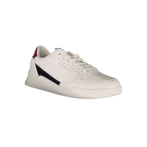 Zapatillas de Hombre de Cuero Bianco de Tommy Hilfiger