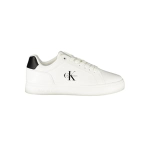 Calvin Klein Bianco Zapatilla de Mujer de Poliuretano