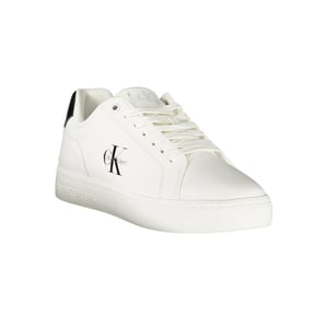 Calvin Klein Bianco Zapatilla de Mujer de Poliuretano
