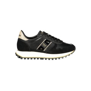 Zapatilla de mujer de cuero negro Blauer