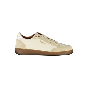 Zapatillas de Hombre de Cuero Blanco Blauer