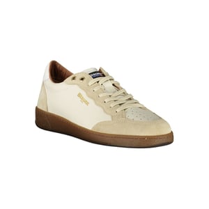 Zapatillas de Hombre de Cuero Blanco Blauer