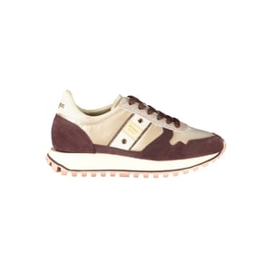 Zapatilla de Mujer de Cuero Beige Blauer