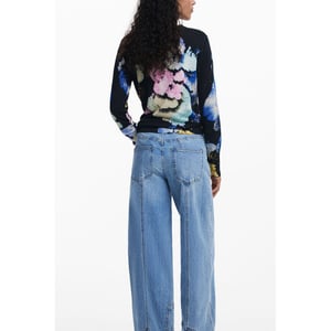 Desigual Nero Jersey de Viscosa para Mujeres