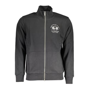 Sudadera de hombre de algodón negra La Martina