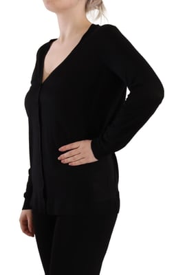 Cardigan de manga larga con escote en V