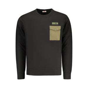 Sudadera de algodón negro para hombre Rifle