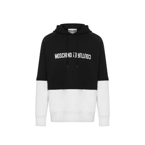 Sudadera de algodón negra Moschino
