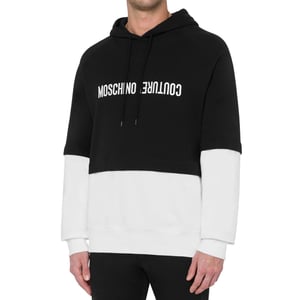 Sudadera de algodón negra Moschino