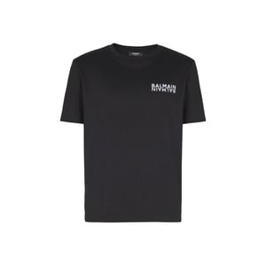 Camiseta con estampado del logotipo de Balmain