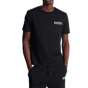 Camiseta con estampado del logotipo de Balmain