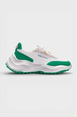 Zapatillas Casablanca Atlantis Blancas Y Verdes