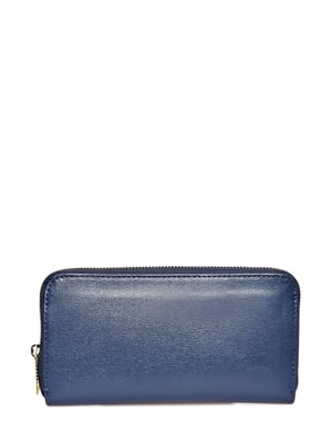Luisa Vannini Azul Cartera de cuero