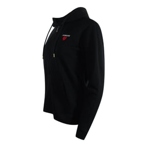 Sudadera Con Capucha Negra Con Cremallera Y Logo De Corazón Pequeño Y Llamativo De Love Moschino