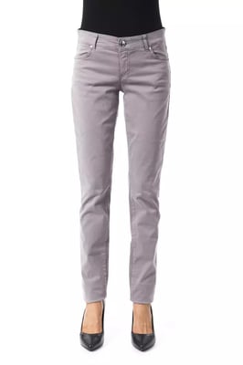 Pantalones Rectos Grises