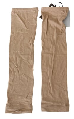 Mangas Largas Beige de Punto Elástico