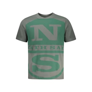 Camiseta de algodón verde para hombre North Sails