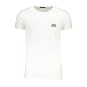 Cavalli Class Bianco Camiseta de Algodón para Hombre