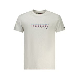Camiseta de algodón gris para hombre de Tommy Hilfiger