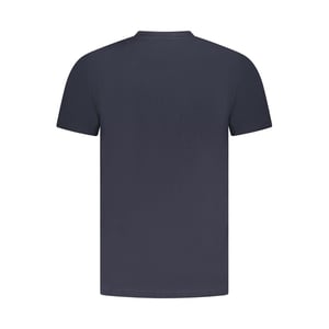 Camiseta de Hombre de Algodón Azul Cavalli Class