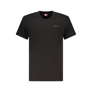 Camiseta de Hombre de Algodón Negra Tommy Hilfiger