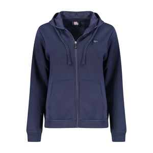 Sudadera de Algodón Azul para Mujer con Capucha y Cremallera Norway 1963