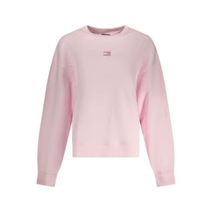 Sudadera de mujer de algodón rosa Tommy Hilfiger