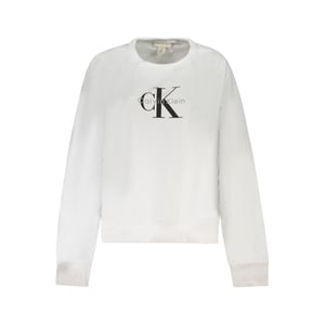 Sudadera de Algodón Blanca para Mujer Calvin Klein