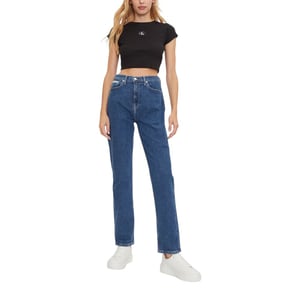 Jeans de pierna recta de tiro alto