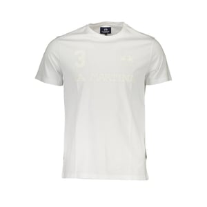 La Martina Bianco Camiseta de Algodón para Hombre