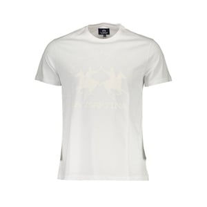La Martina Bianco Camiseta de Algodón para Hombre