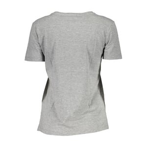 Camiseta de mujer de algodón gris Guess Jeans