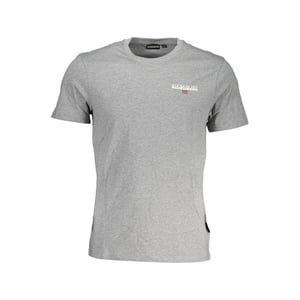 Camiseta de algodón para hombre Napapijri Grigio