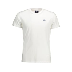 La Martina Bianco Camiseta de Algodón para Hombre