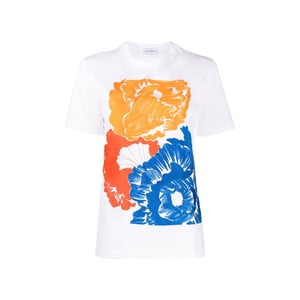 Camiseta de algodón blanca Salvatore Ferragamo