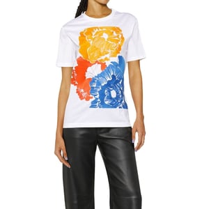 Camiseta de algodón blanca Salvatore Ferragamo