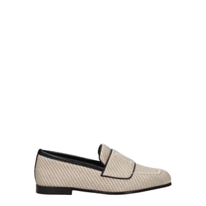 Mocasines Max Mara de Tela Beige sin Cordones