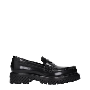 Mocasines Slip-On de Cuero Negro Off-White