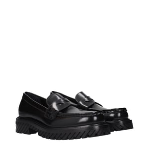 Mocasines Slip-On de Cuero Negro Off-White