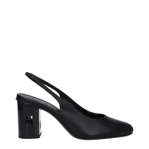 Zapatos de tacón alto de cuero negro Max Mara